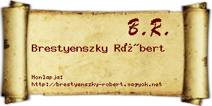 Brestyenszky Róbert névjegykártya
